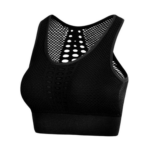 Sexy Brathable Mesh Sports Top