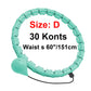 21/24/27/30 Knots Weighted Hula Circle Sport Hoops Weight Loss plus Size Smart Exercise 2 in 1 Adjustable with Detachable Knots