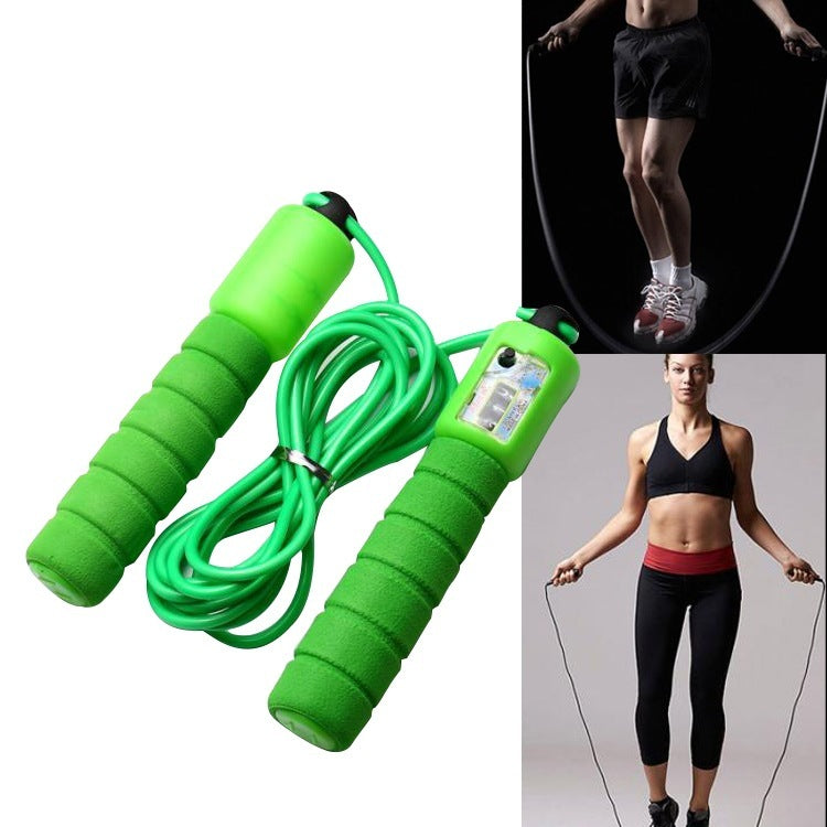Adjustable Fitness Jump Rope with Built-In Counter