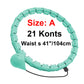 21/24/27/30 Knots Weighted Hula Circle Sport Hoops Weight Loss plus Size Smart Exercise 2 in 1 Adjustable with Detachable Knots