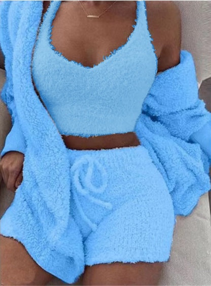 3pcs Womens Clothing Long Sleeve
