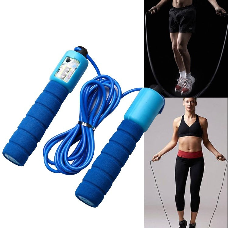 Adjustable Fitness Jump Rope with Built-In Counter
