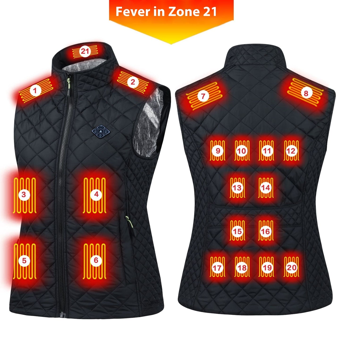 Smart Charging Women's Keep Warm And Emit Heat Vest