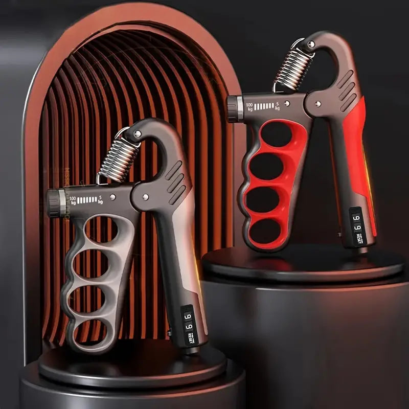 Adjustable Hand Grip Strengthener – 5-100kg Mechanical Counting Gripper, Forearm and Wrist Trainer for Gym, Fitness & Rehab