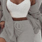 3pcs Womens Clothing Long Sleeve