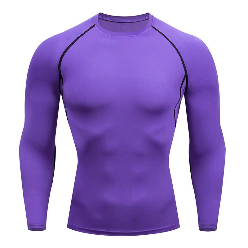 Dry Fit Men'S High Quality MMA Fitness Gym Sports T-Shirt Jogging Running Shirt Compression Breathable Rashguard Comprehensive