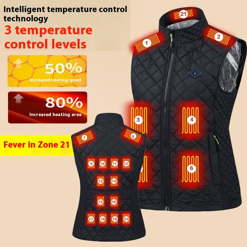 Smart Charging Women's Keep Warm And Emit Heat Vest