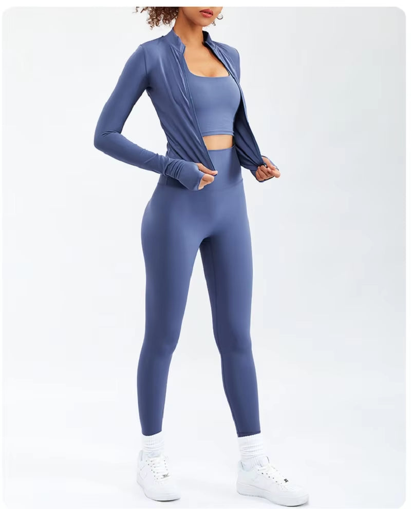 2/3PCS Sport Yoga Set Soft and Breathable High Waist Fitness Gym Suit Sportwear Women Set Workout Clothes for Women Tracksuit