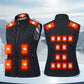 21 Heating Zones USB Heated Vest Winter Sportswear Heated Coat Waistcoat for Women