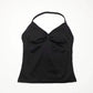 Impact Longline Strappy Top Sports Yoga Vest Women'S Fitness Tank Top Gym Beautiful Open Back Bra Running Workout Halter